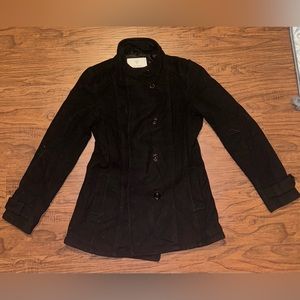 Black GUESS Overcloak/Jacket/Trenchcoat